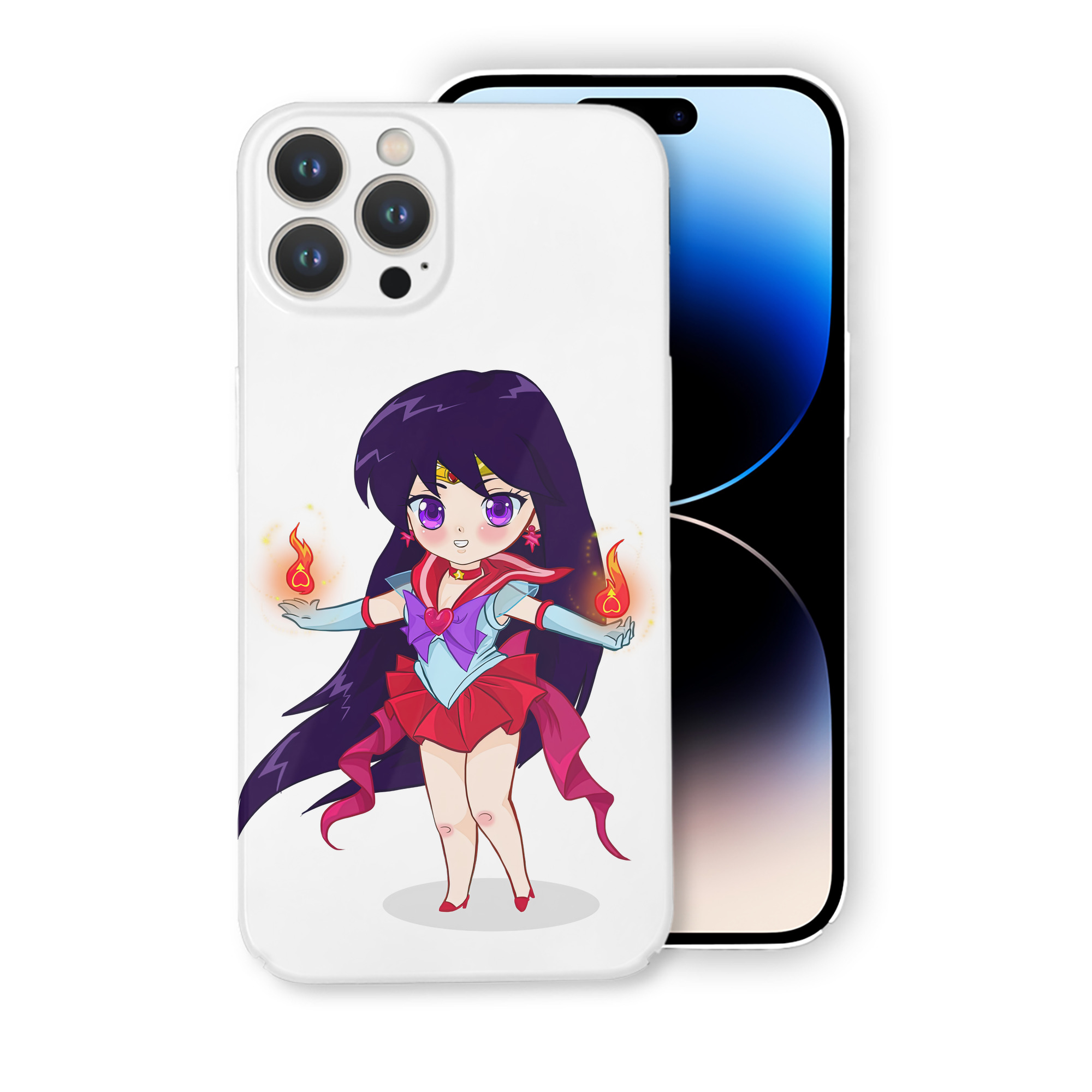 （画像用） 美少女戦士セーラームーン 火野レイ ひの レイ Sailor Moon Hino Rei （セーラーマーズ,Sailor Mars） 【iPhone 14シリーズ対応】ハードケース